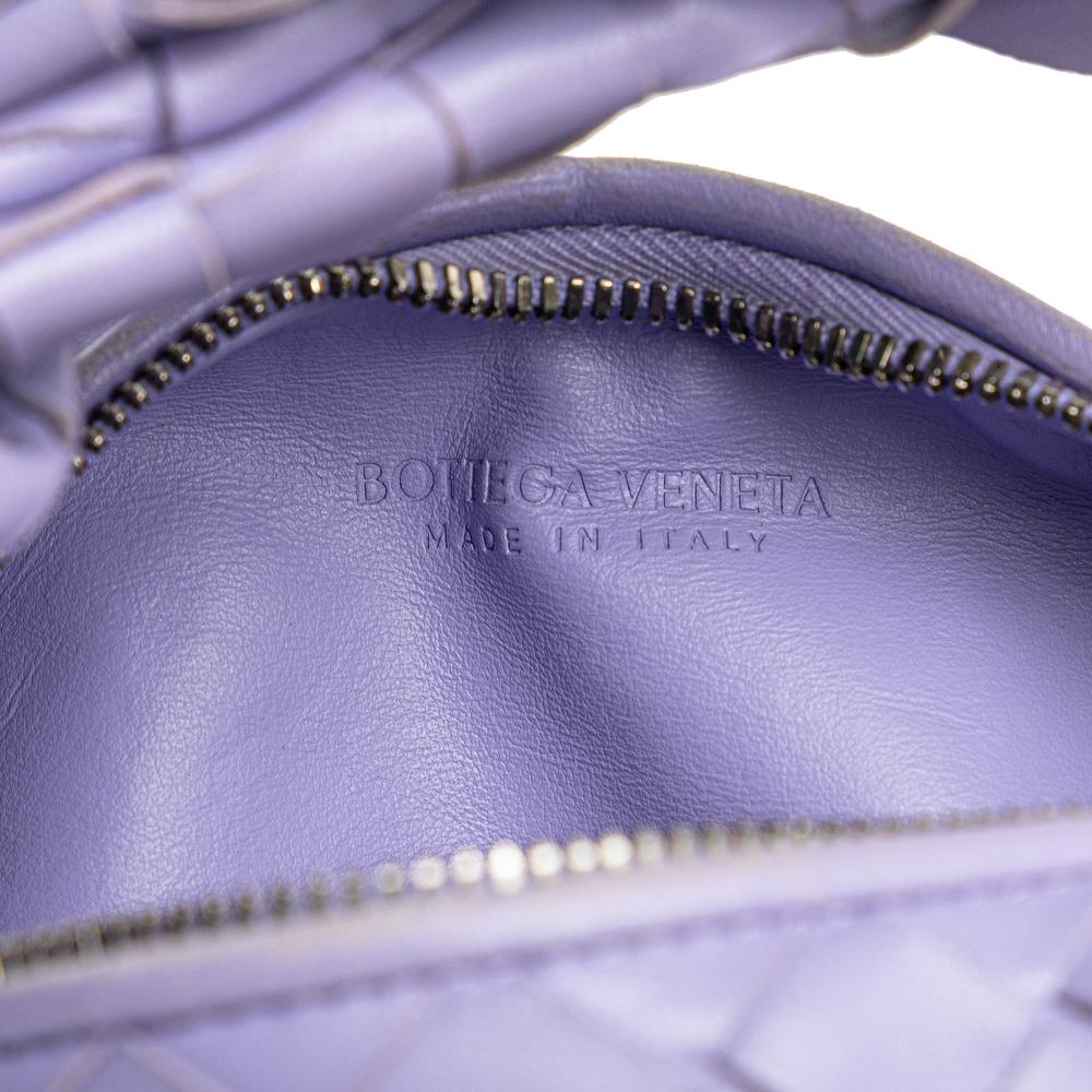 Bottega Veneta AB Bottega Veneta Purple Nappa Leather Leather Mini Nappa Intrecciato Jodie Italy