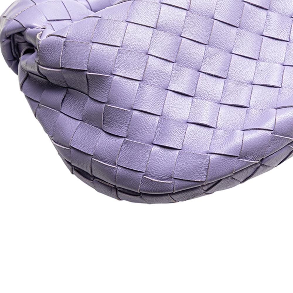 Bottega Veneta AB Bottega Veneta Purple Nappa Leather Leather Mini Nappa Intrecciato Jodie Italy