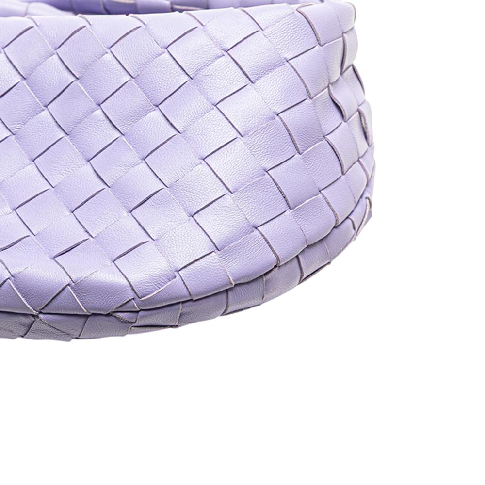 Bottega Veneta AB Bottega Veneta Purple Nappa Leather Leather Mini Nappa Intrecciato Jodie Italy