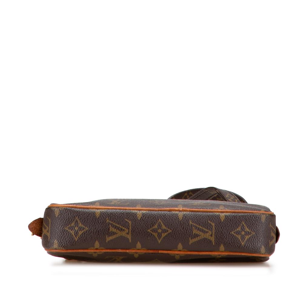Louis Vuitton B Louis Vuitton Brown Monogram Canvas Fabric Monogram Pochette Marly Bandouliere France