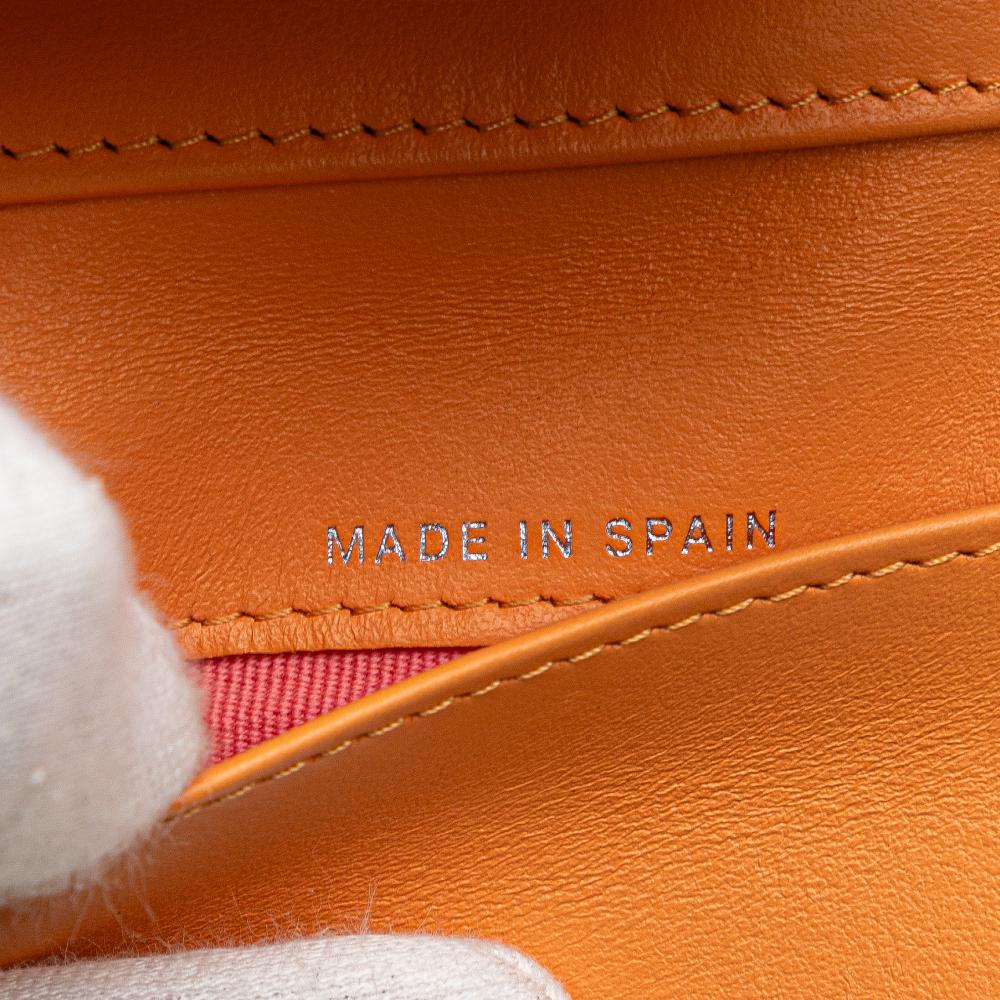 Chanel AB Chanel Orange Caviar Leather Leather Quilted Caviar 19 Compact Flap Wallet Spain