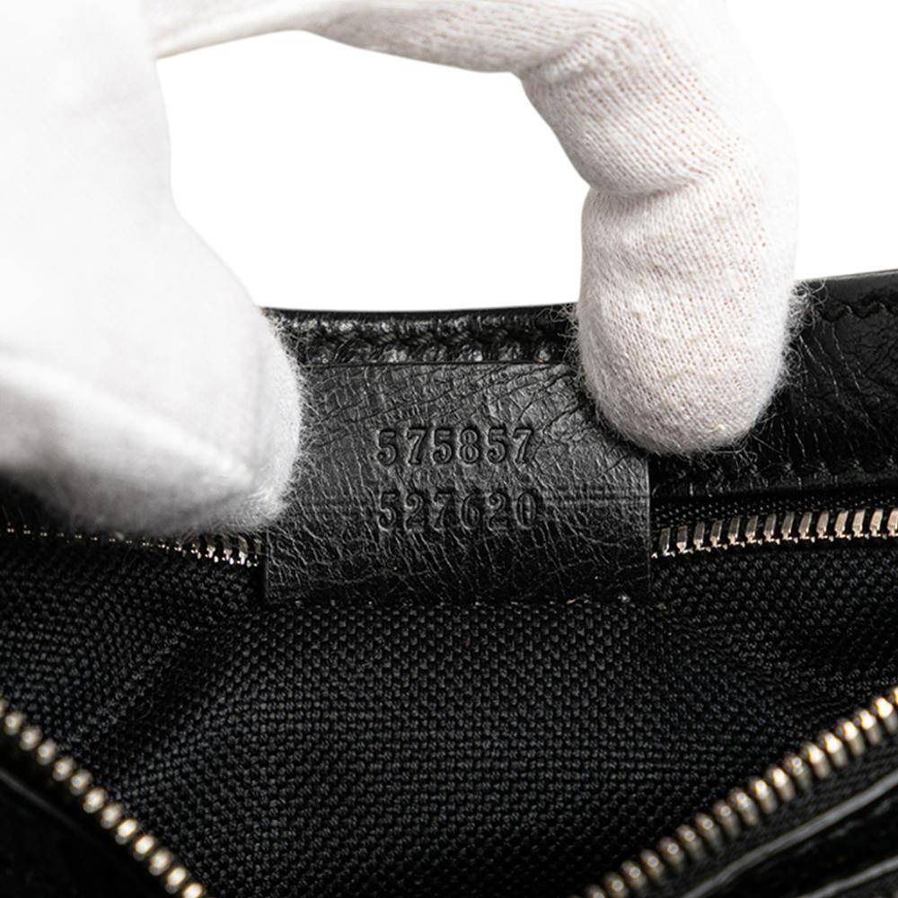 Gucci B Gucci Black Calf Leather skin Morpheus Double Zip Belt Bag Italy