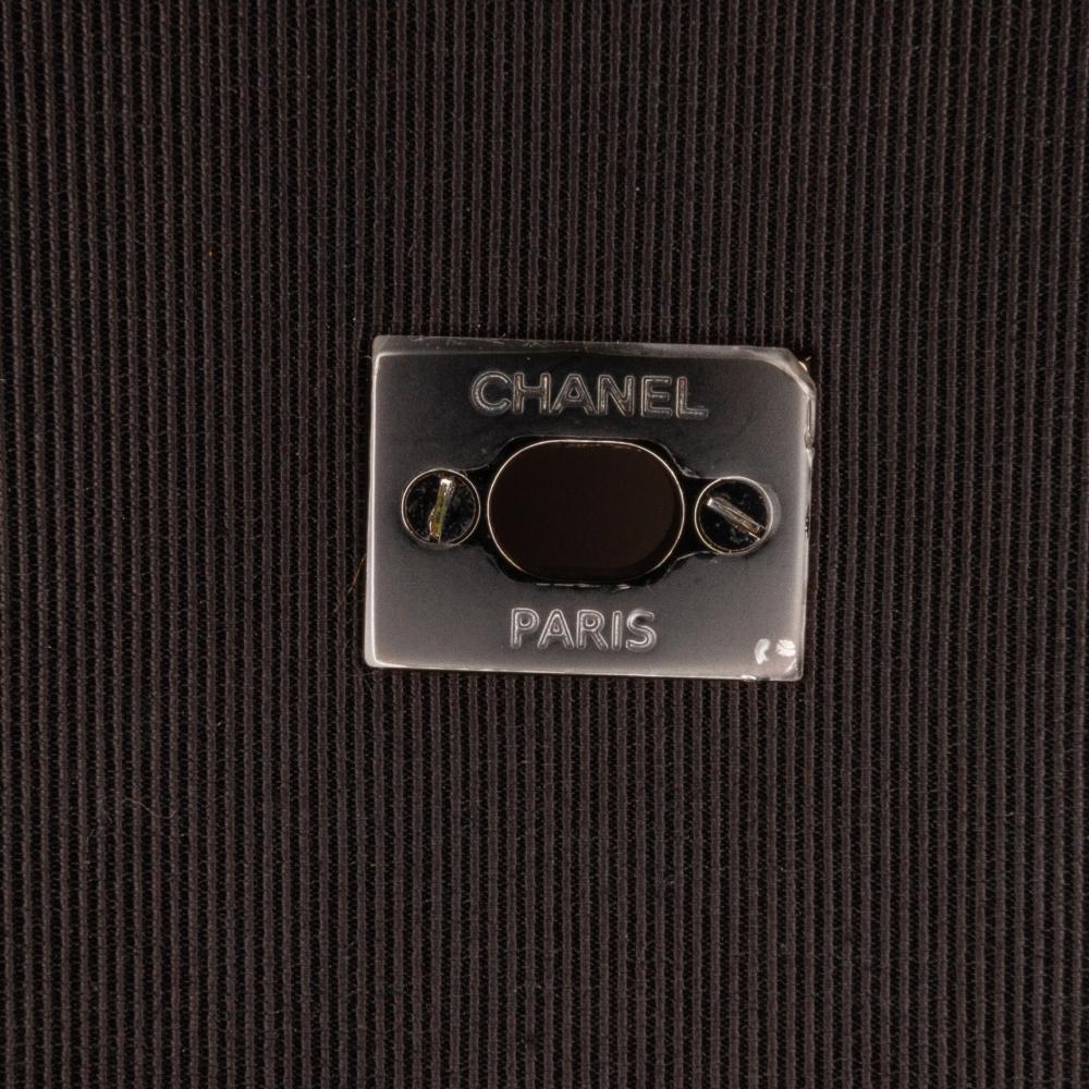 Chanel AB Chanel Red Lambskin Leather Leather Medium Quilted Lambskin Grosgrain Two Tone Flap Italy