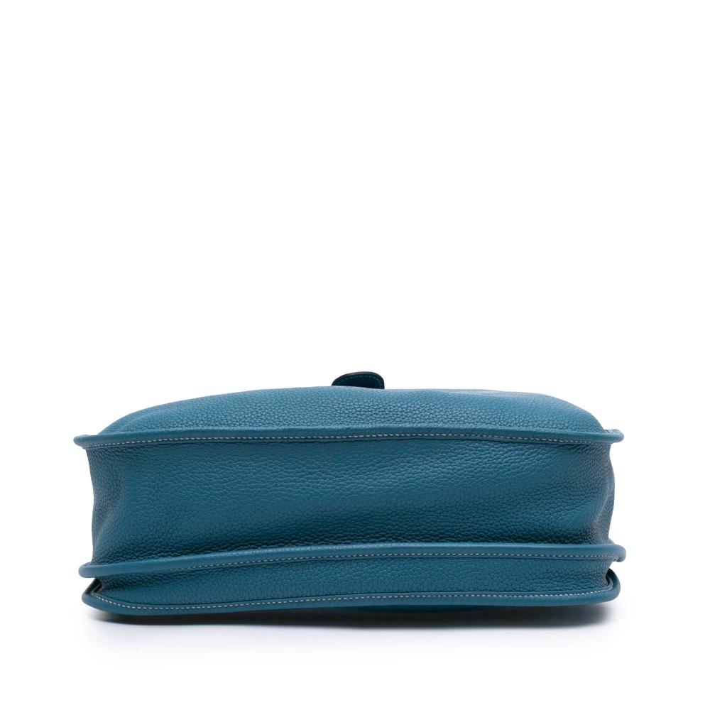 Hermès B Hermès Blue Calf Leather Clemence Evelyne III 33 France