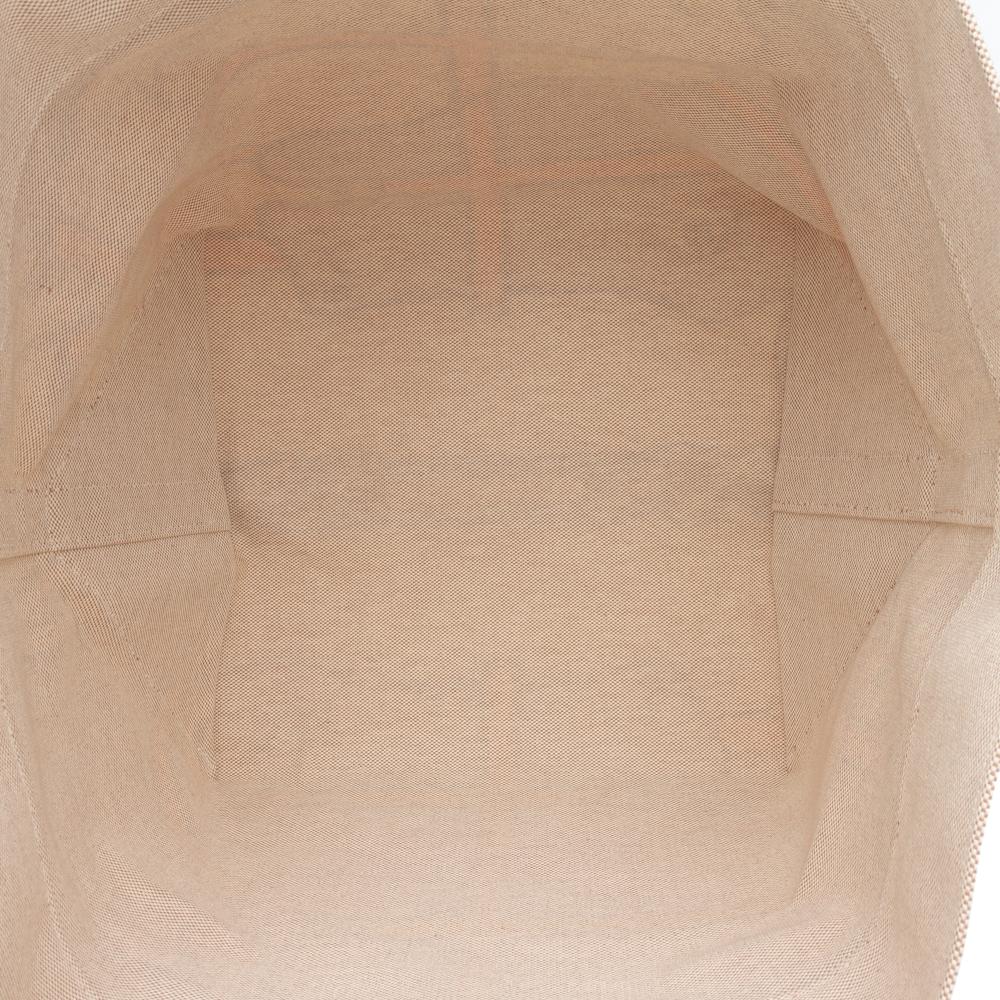 Hermès AB Hermès Brown Beige Canvas Fabric Toile H Plume Quadrige au Fil Steeple 31 France