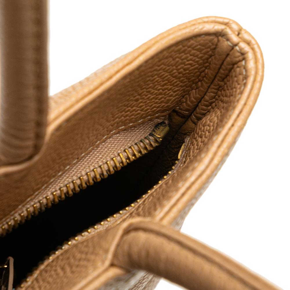 Chanel B Chanel Brown Nude Caviar Leather Leather Caviar Medallion Tote Italy