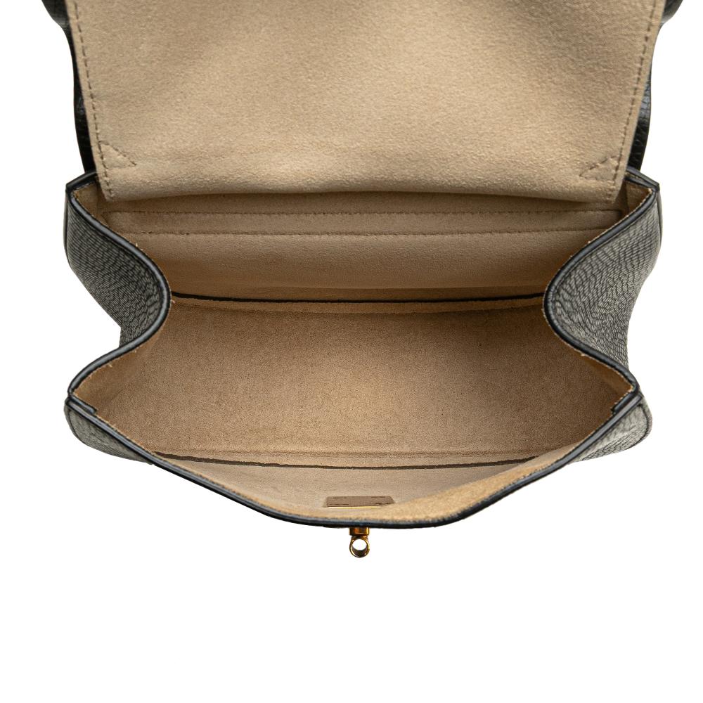 Chloé B Chloé Black Beige Calf Leather Small Bicolor Smooth and Grained skin Drew Crossbody Italy