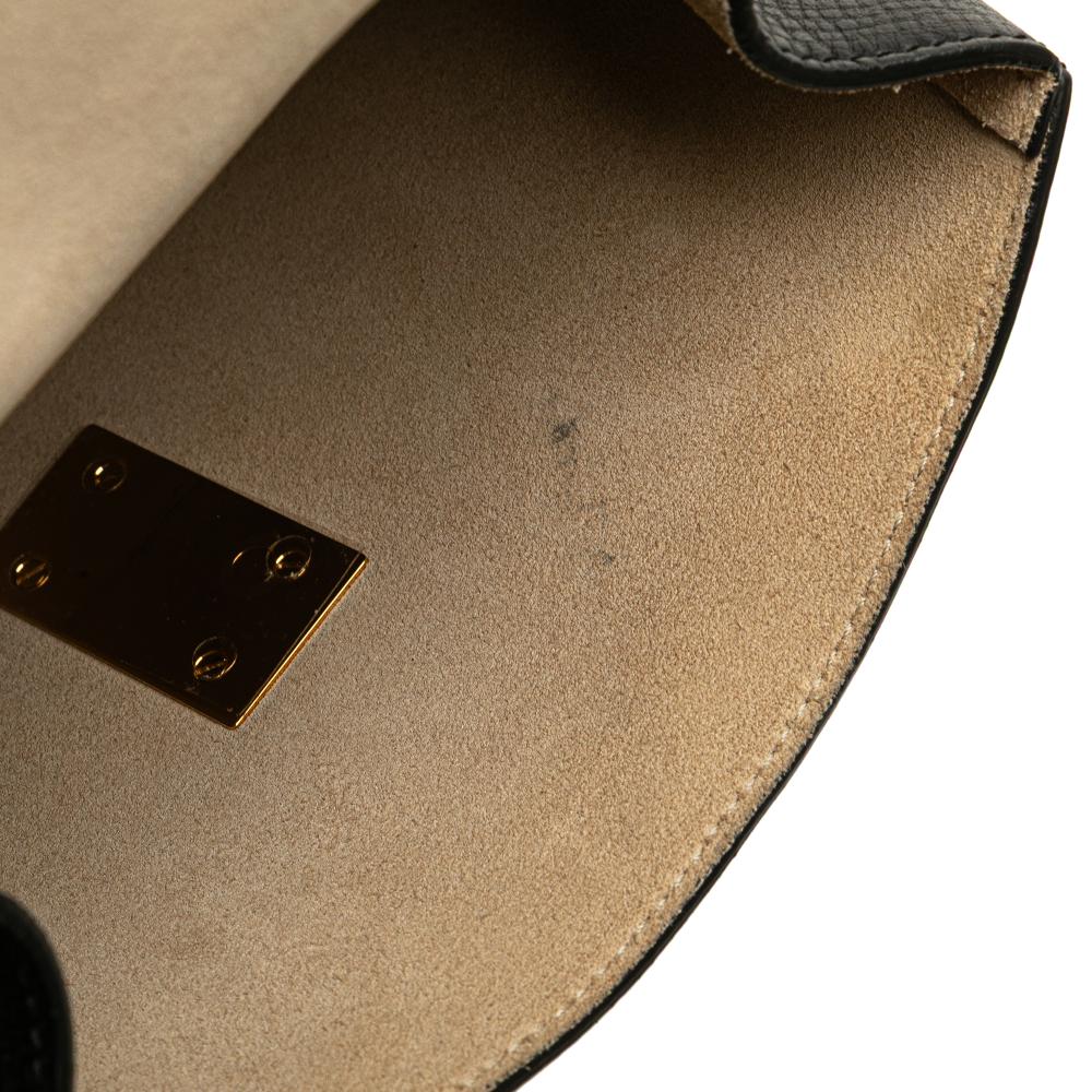 Chloé B Chloé Black Beige Calf Leather Small Bicolor Smooth and Grained skin Drew Crossbody Italy