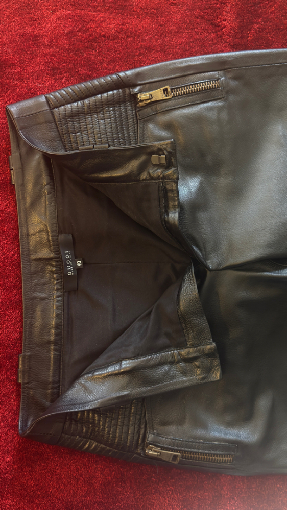 Gucci Leder Hose