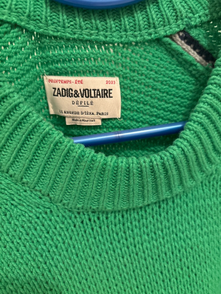 Zadig & Voltaire Pull cachemire vert