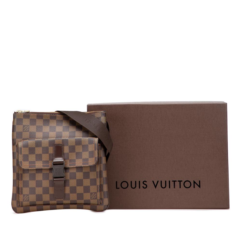 Louis Vuitton B Louis Vuitton Brown Damier Canvas Canvas Damier Ebene Pochette Melville France