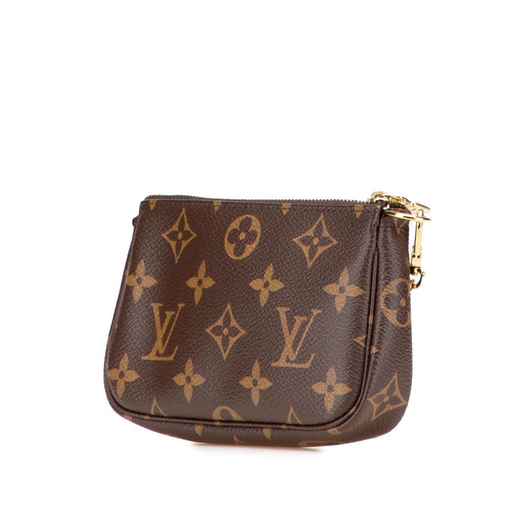 Louis Vuitton AB Louis Vuitton Brown Monogram Canvas Fabric Monogram Mini Pochette Accessoires France