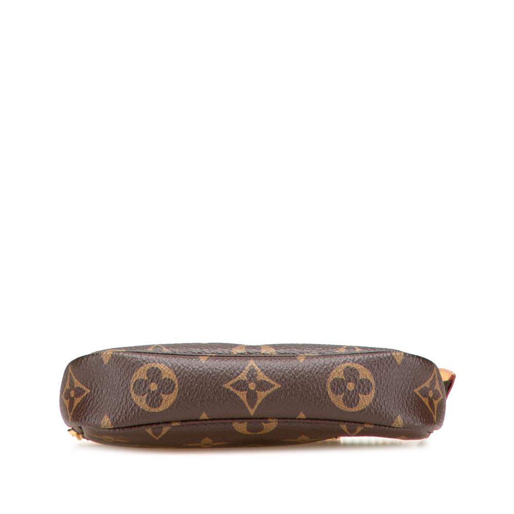 Louis Vuitton AB Louis Vuitton Brown Monogram Canvas Fabric Monogram Mini Pochette Accessoires France