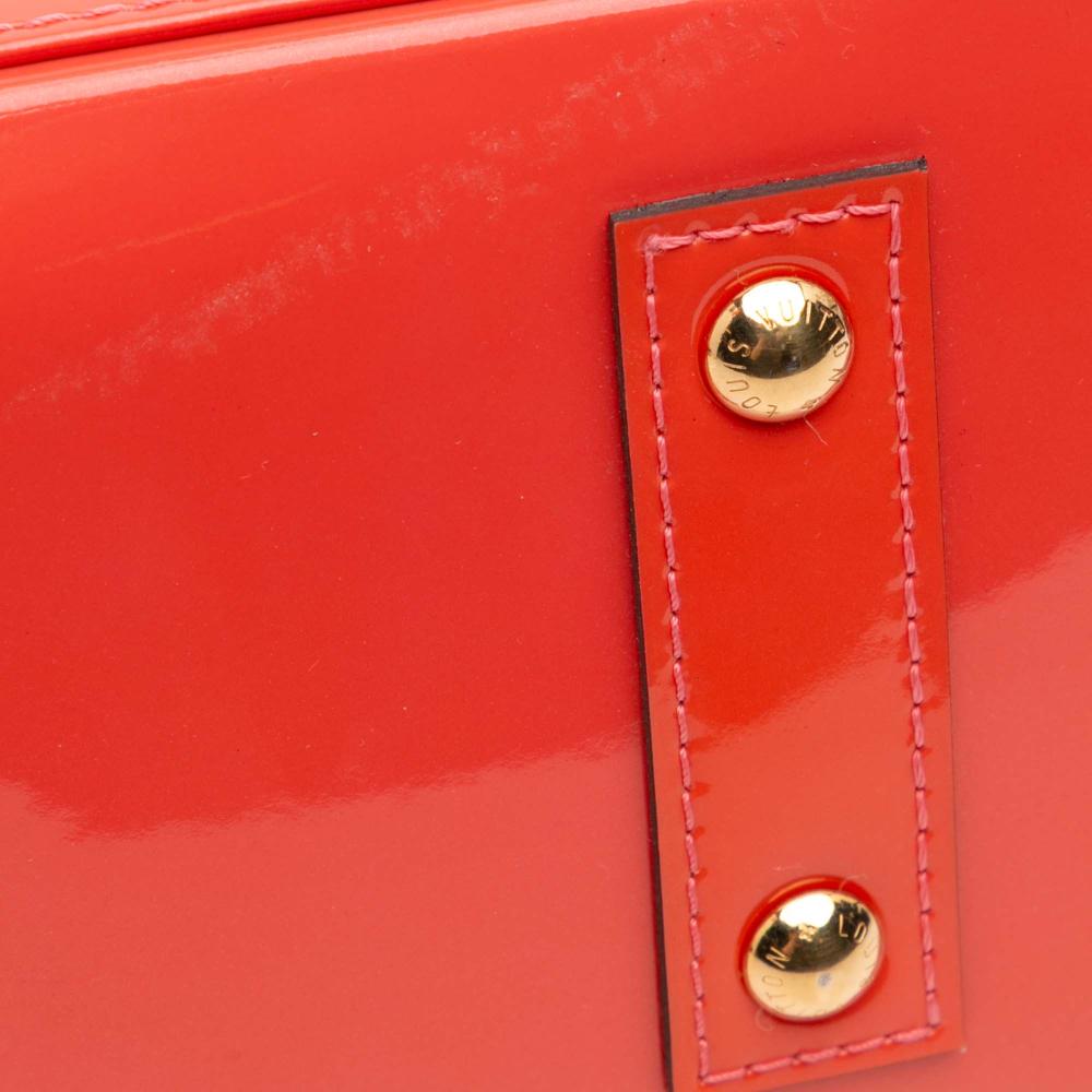 Louis Vuitton B Louis Vuitton Red Vernis Leather Leather Monogram Vernis Alma BB France