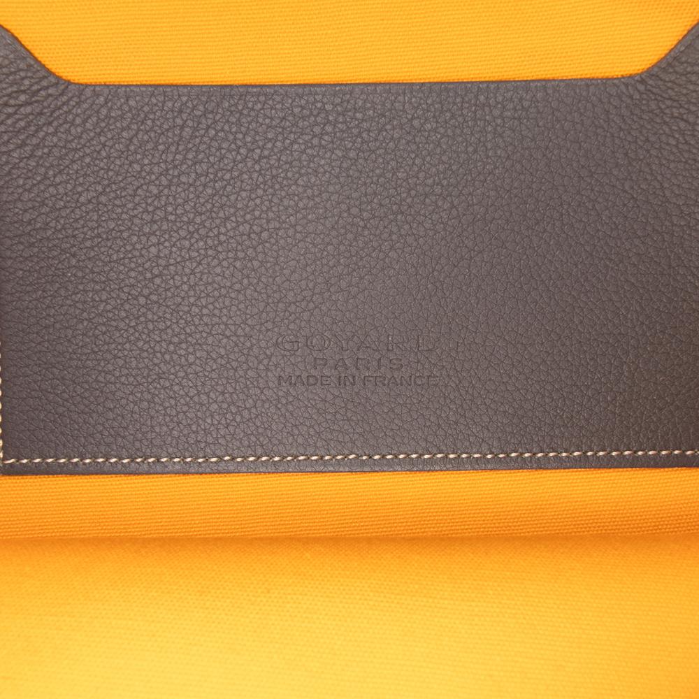 Goyard AB Goyard Gray Coated Canvas Fabric Goyardine Senat MM France