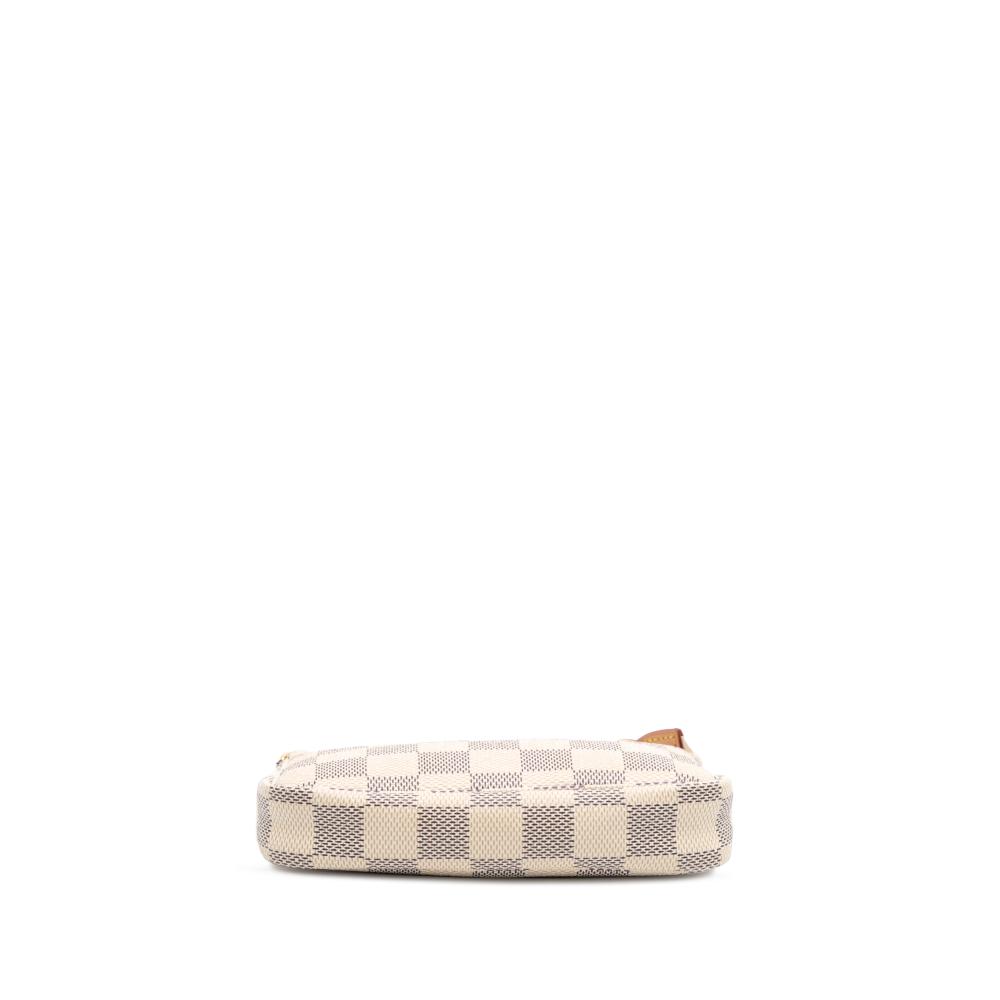 Louis Vuitton AB Louis Vuitton White Damier Canvas Fabric Damier Azur Mini Pochette Accessoires France