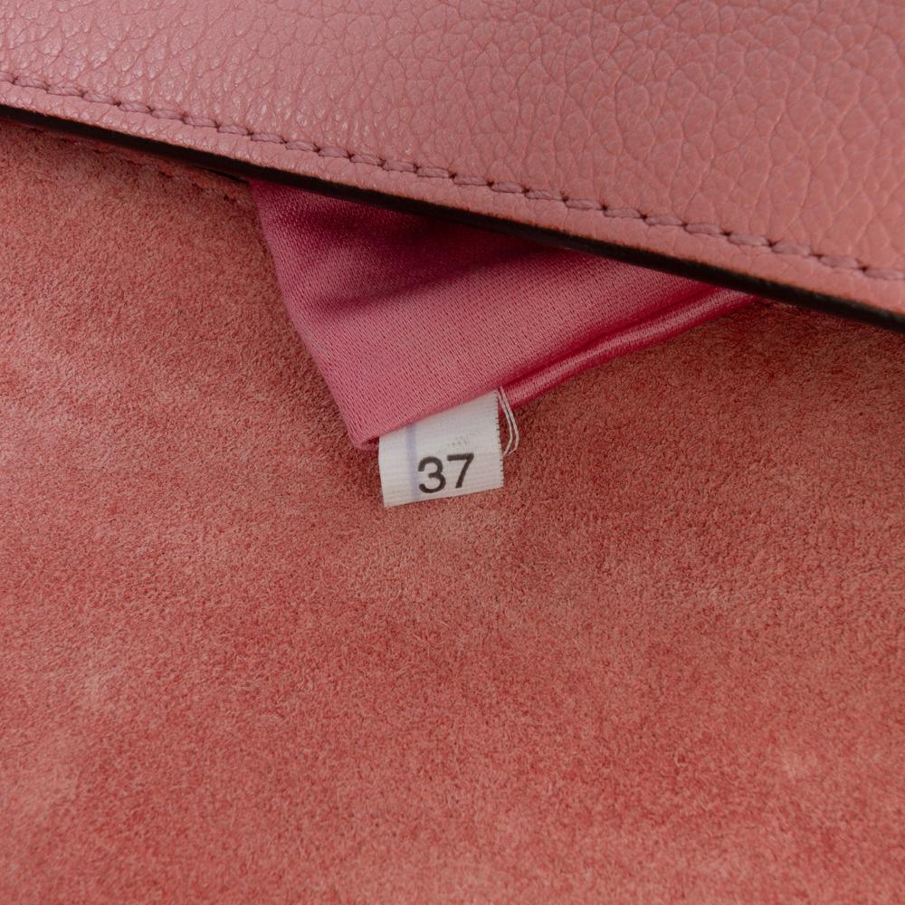 Miu Miu B Miu Miu Pink Goatskin Leather Madras Soft Calf Crystal Embellished Crossbody Italy