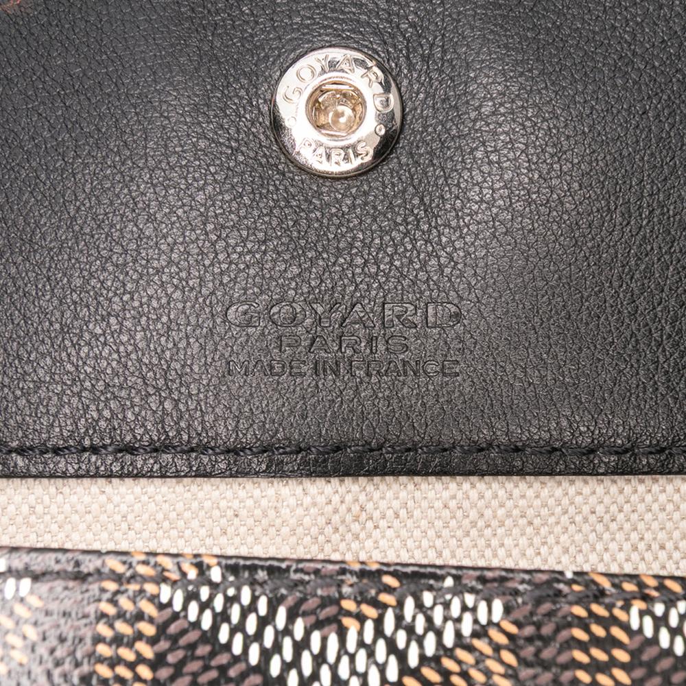 Goyard B Goyard Black Coated Canvas Fabric Goyardine Saint Louis GM France