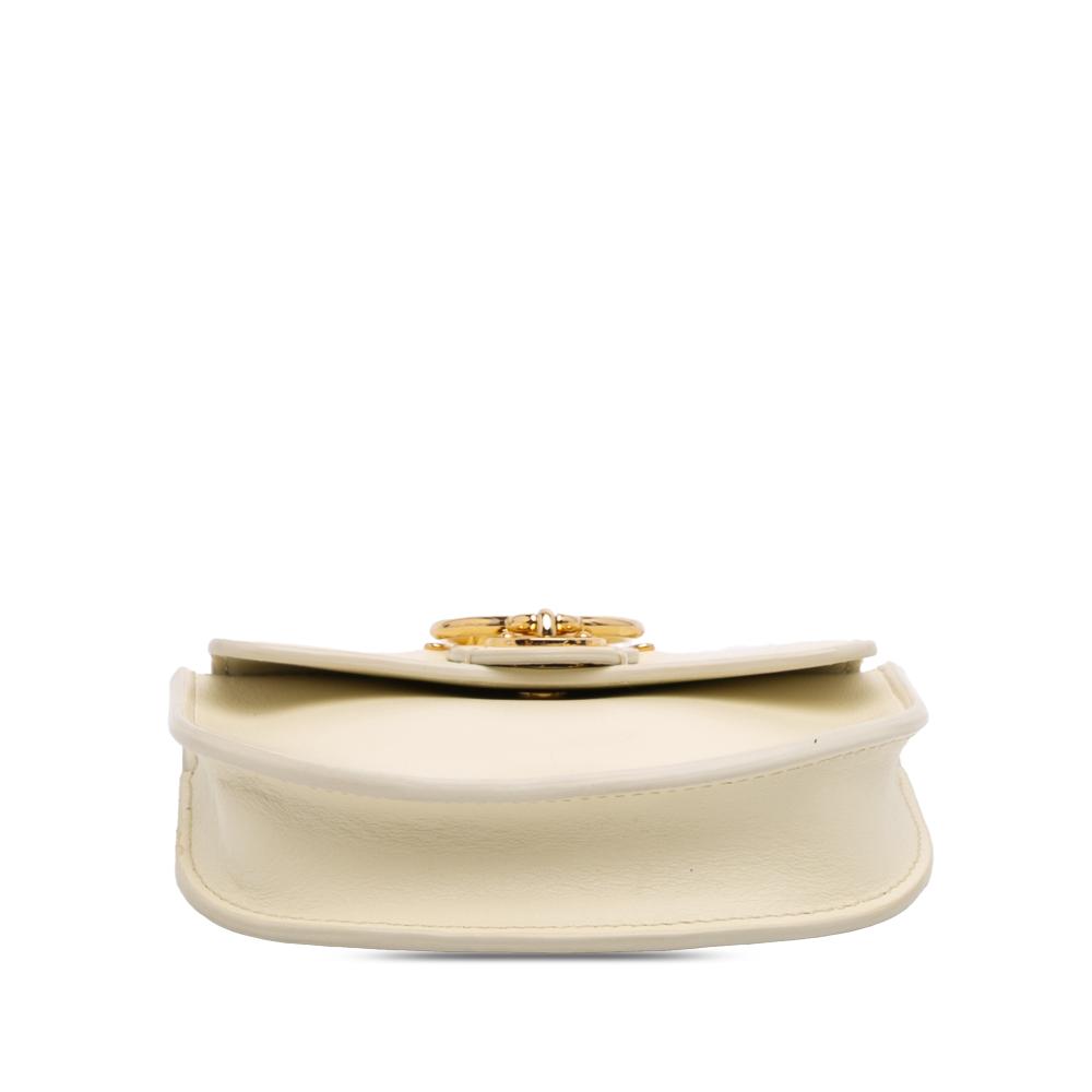 Chloé B Chloé White Ivory Calf Leather Mini Tess Crossbody Spain