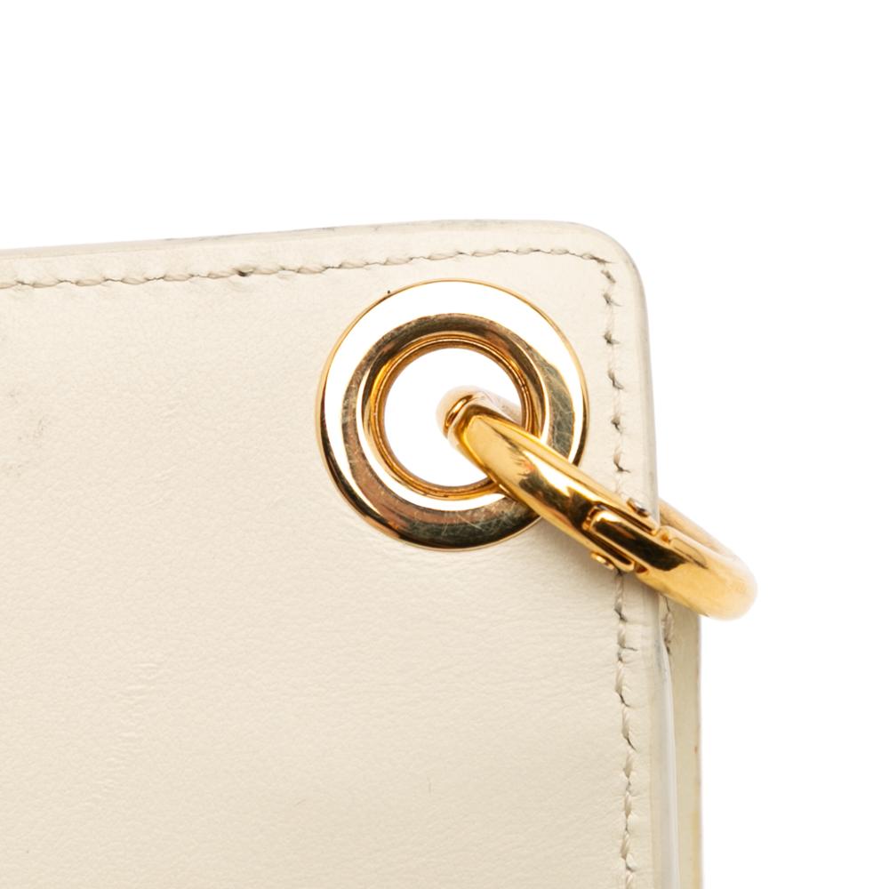 Chloé B Chloé White Ivory Calf Leather Mini Tess Crossbody Spain
