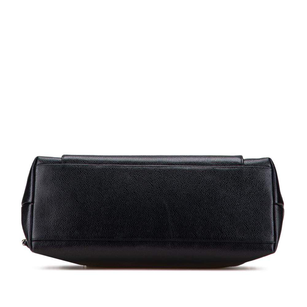 Chanel B Chanel Black Caviar Leather Leather Caviar Front Pocket Chain Tote Italy