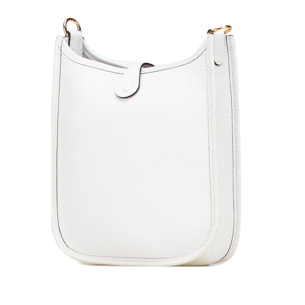 Hermès AB Hermès White Calf Leather Clemence Evelyne TPM France