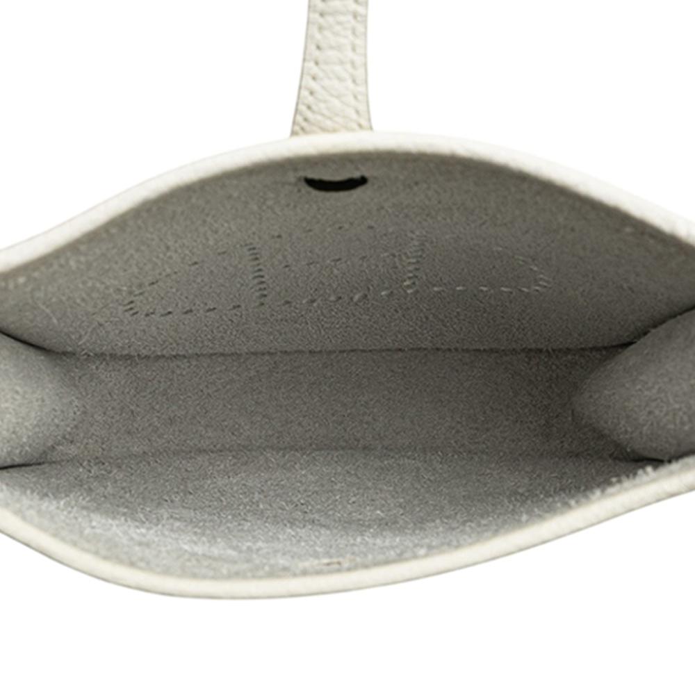 Hermès AB Hermès White Calf Leather Clemence Evelyne TPM France