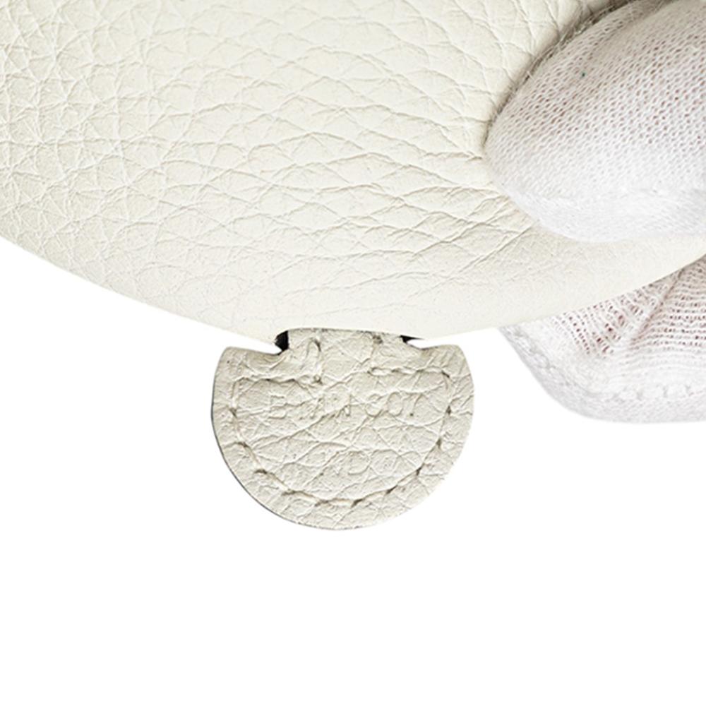 Hermès AB Hermès White Calf Leather Clemence Evelyne TPM France