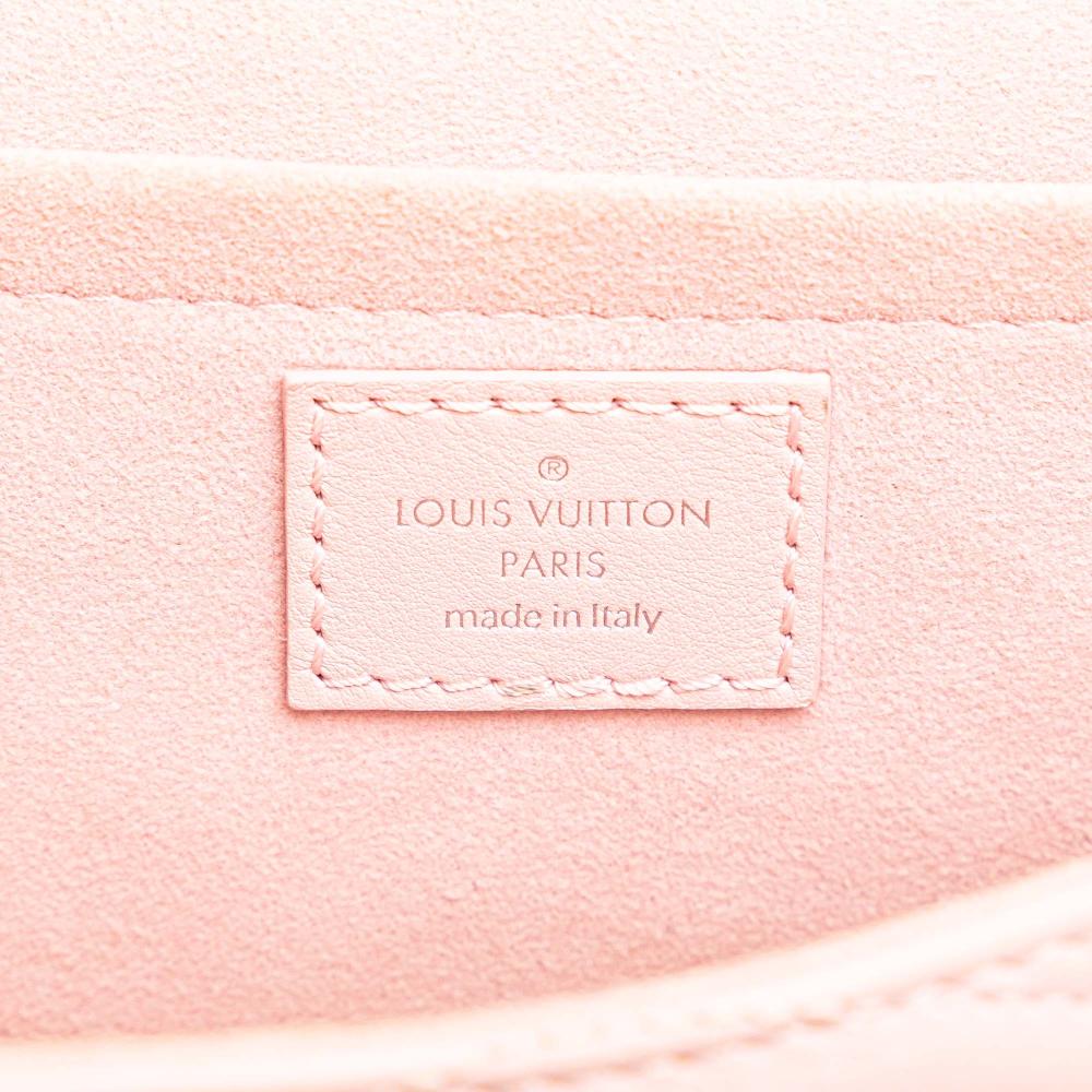 Louis Vuitton B Louis Vuitton Pink Light Pink Calf Leather New Wave Chain Bag MM Italy