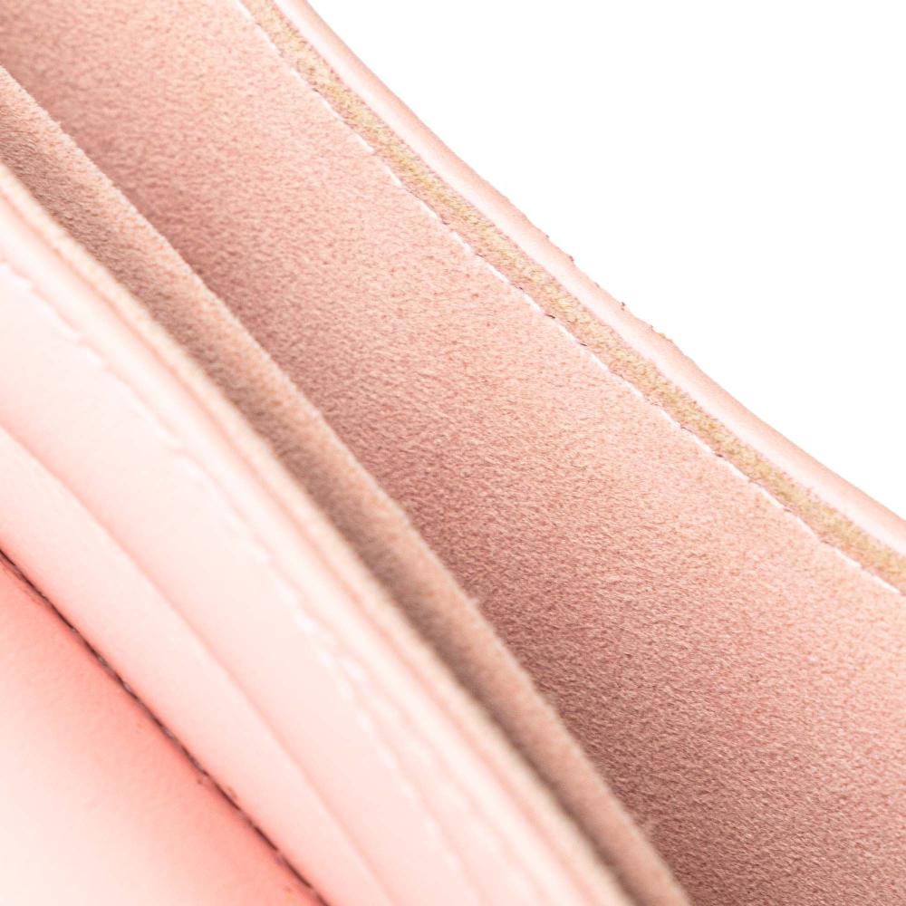 Louis Vuitton B Louis Vuitton Pink Light Pink Calf Leather New Wave Chain Bag MM Italy