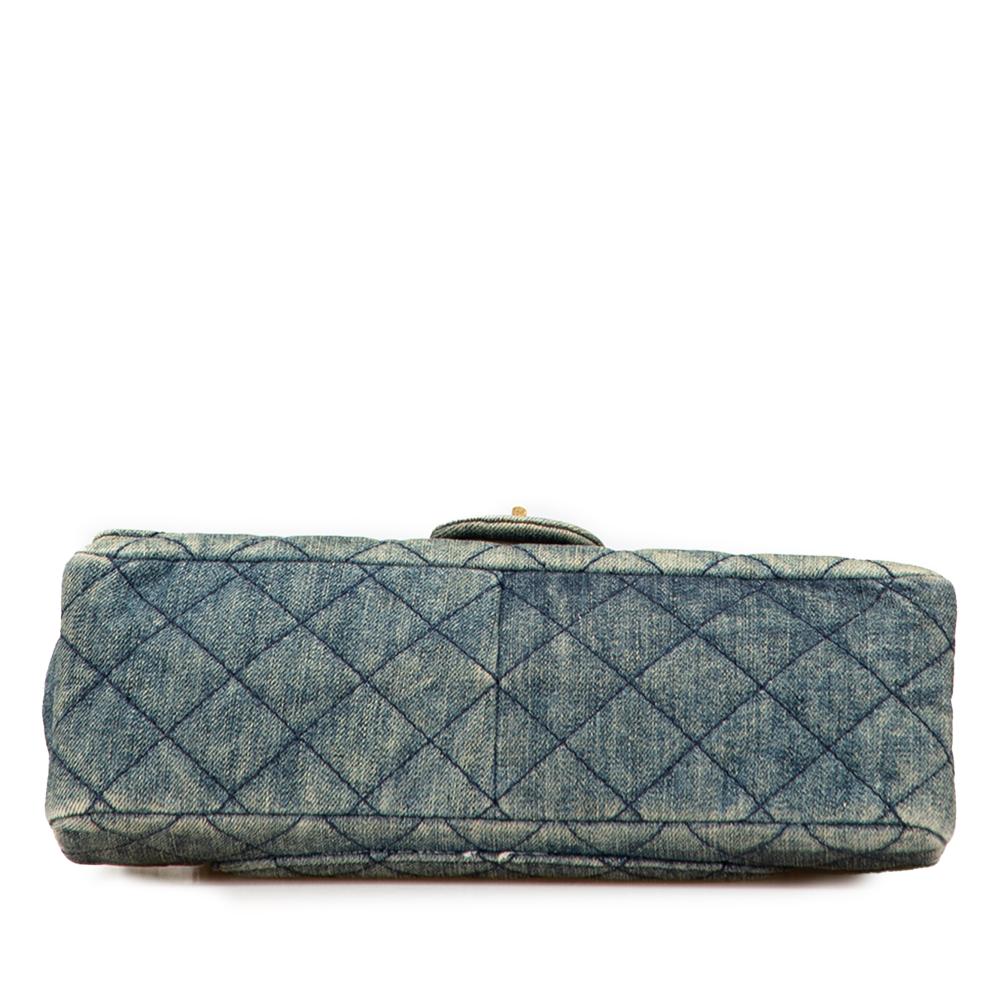 Chanel B Chanel Blue Denim Denim Fabric Reissue 2.55 Quilted Double Flap 226 Italy