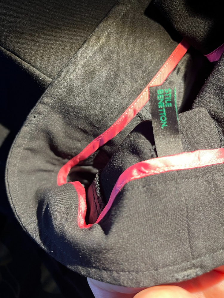 Benetton Black straight trousers