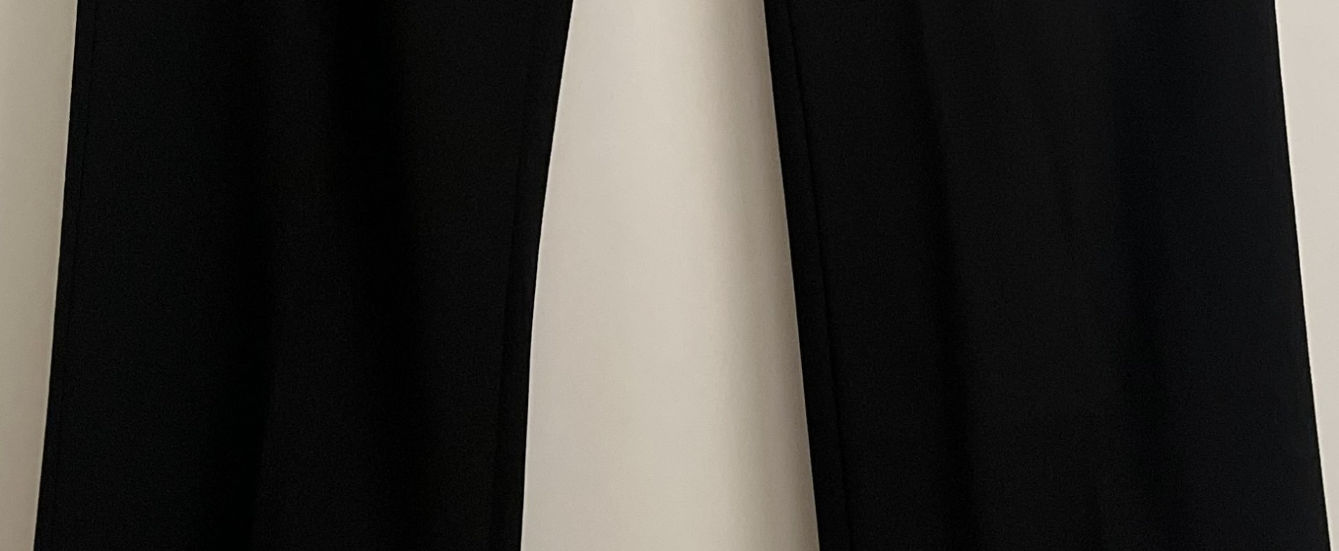 Benetton Black straight trousers