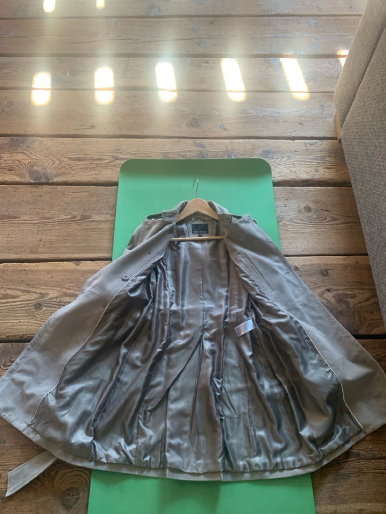 Banana Republic Manteau en daim gris clair