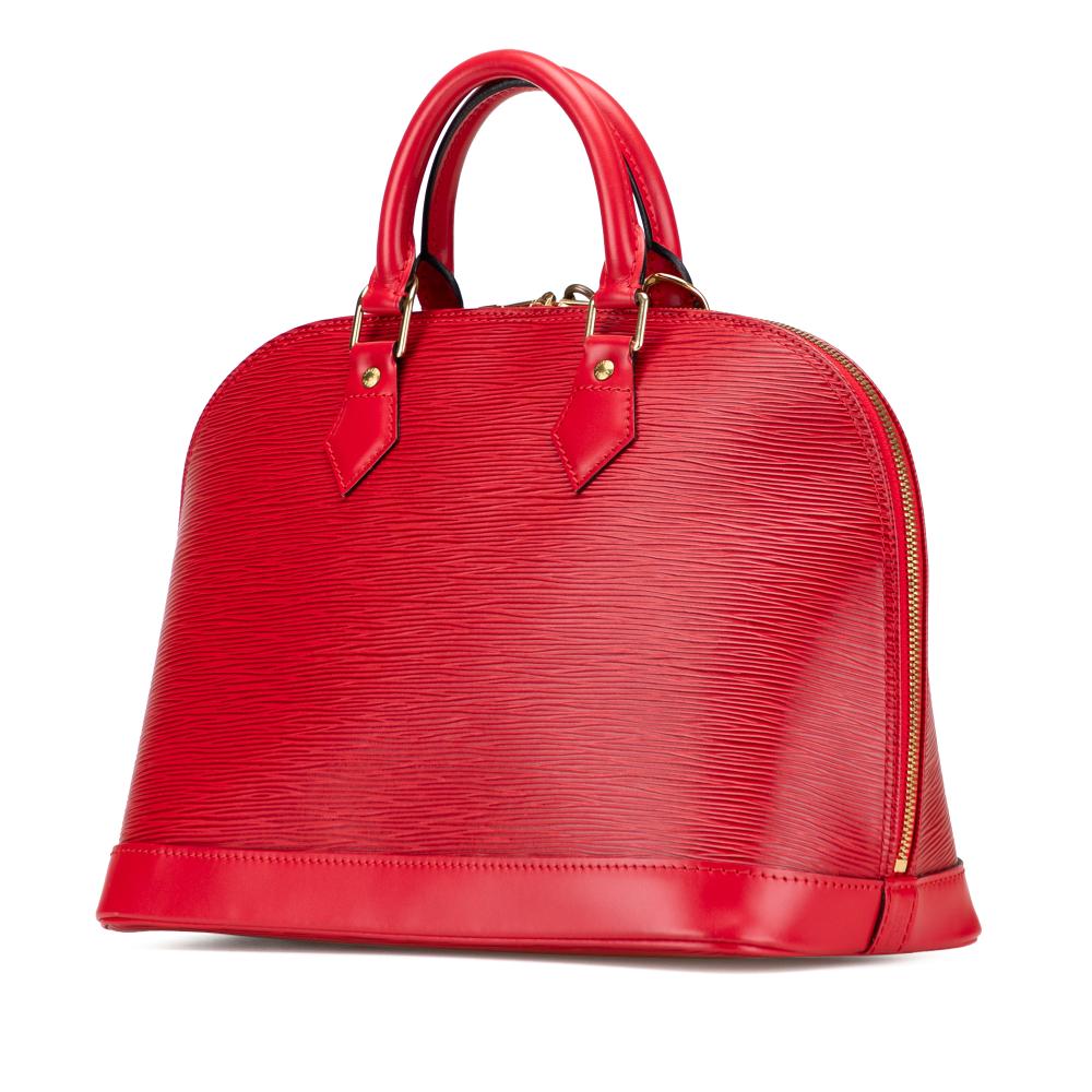 Louis Vuitton B Louis Vuitton Red Epi Leather Leather Epi Alma PM France