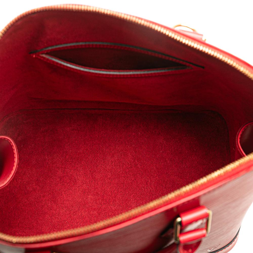 Louis Vuitton B Louis Vuitton Red Epi Leather Leather Epi Alma PM France