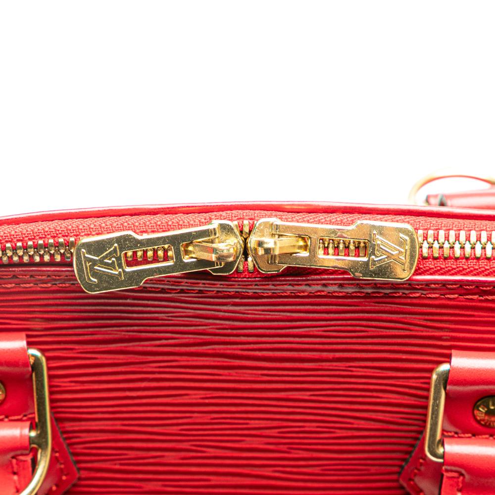 Louis Vuitton B Louis Vuitton Red Epi Leather Leather Epi Alma PM France