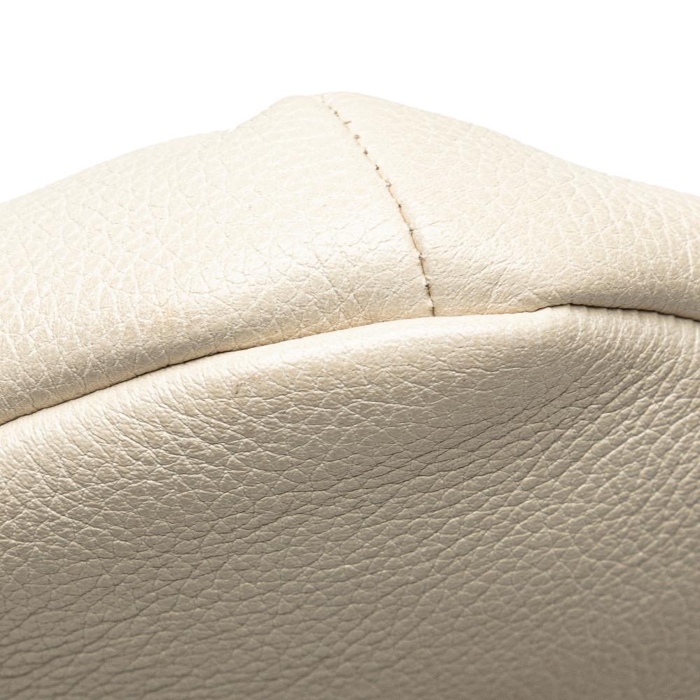 Gucci B Gucci White Calf Leather Logo Belt Bag Italy