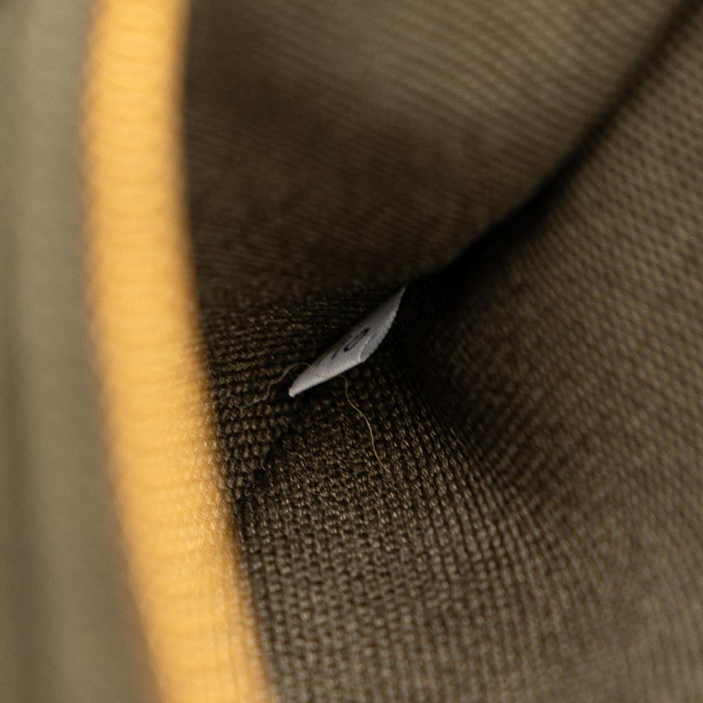 Prada B Prada Brown Dark Khaki Canvas Fabric Small Canapa Bijoux Satchel Italy