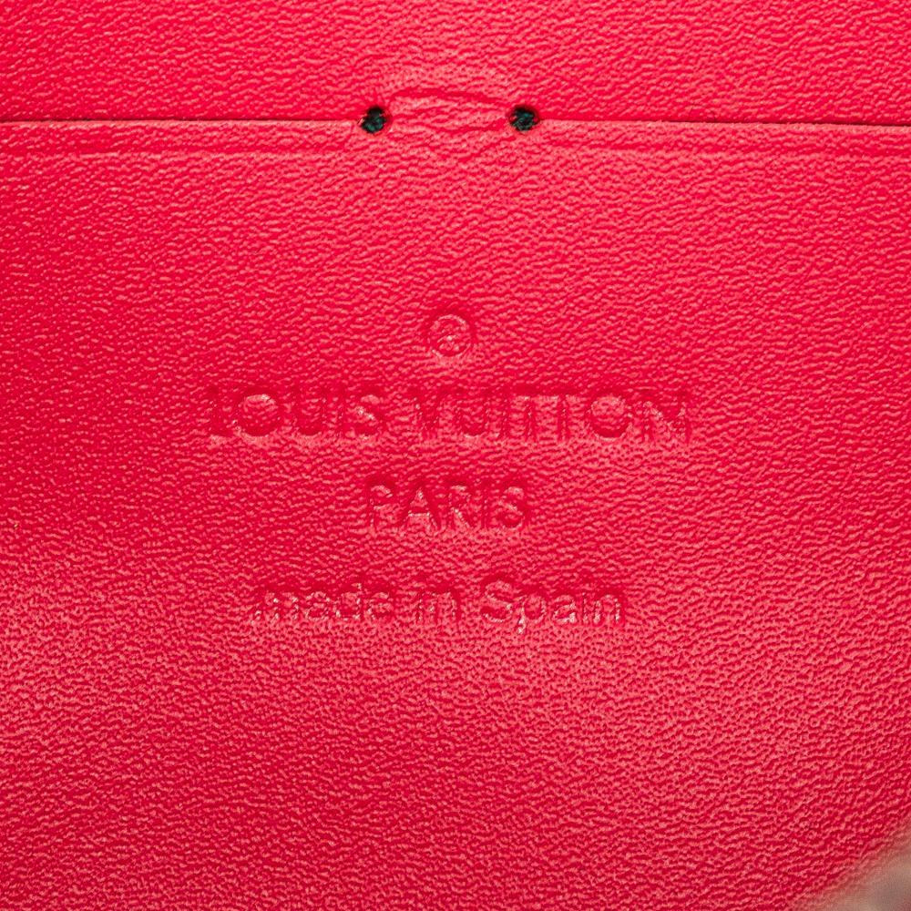 Louis Vuitton B Louis Vuitton Pink Vernis Leather Leather Portefeuille Cherrywood Wallet On Chain Spain