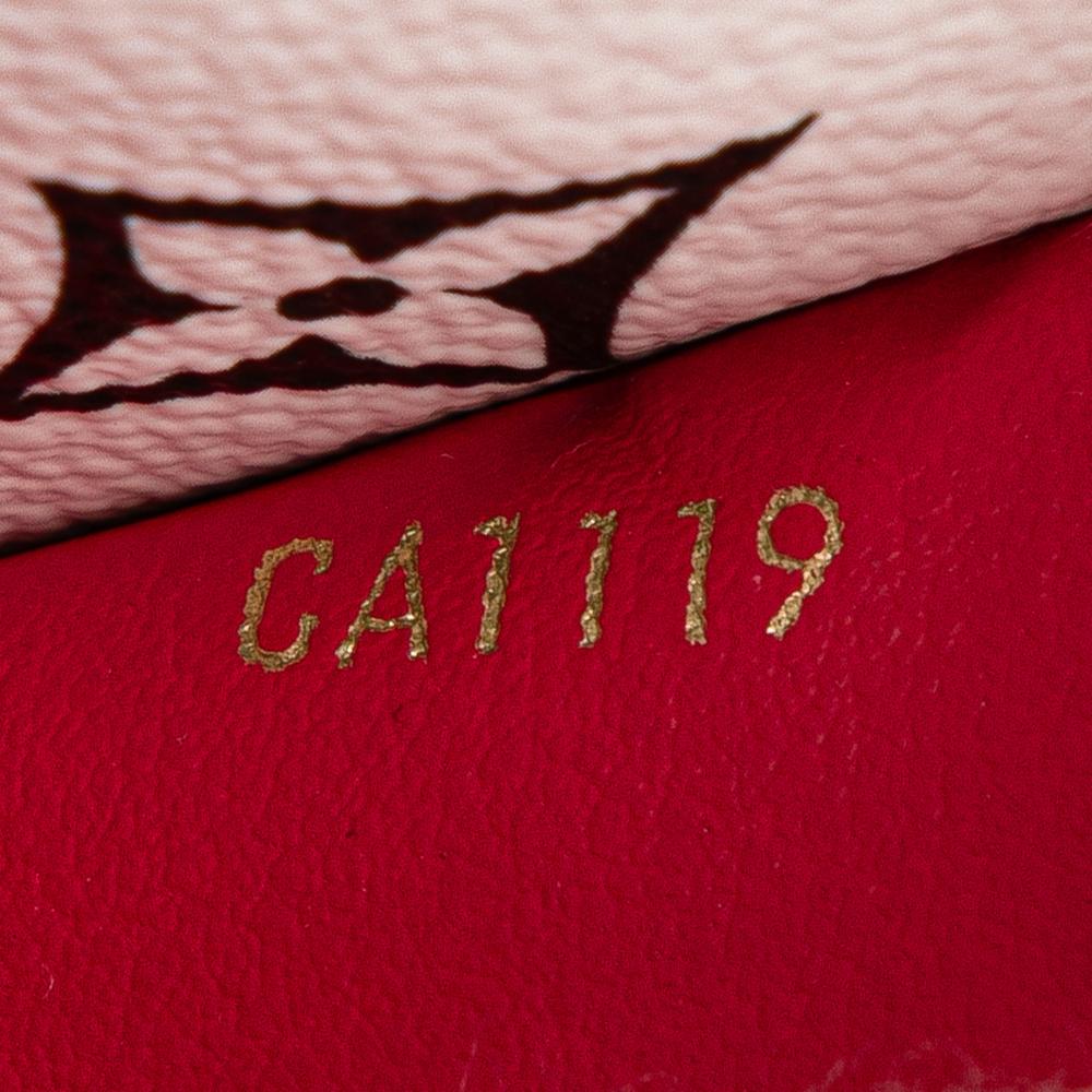 Louis Vuitton B Louis Vuitton Pink Vernis Leather Leather Portefeuille Cherrywood Wallet On Chain Spain