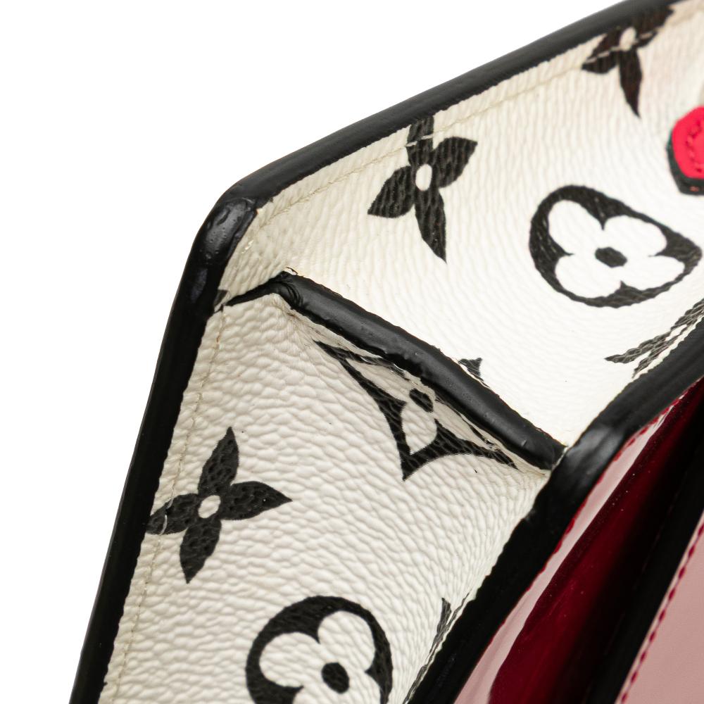 Louis Vuitton B Louis Vuitton Pink Vernis Leather Leather Portefeuille Cherrywood Wallet On Chain Spain