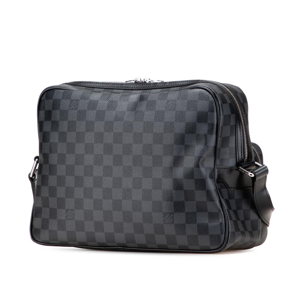 Louis Vuitton B Louis Vuitton Black Damier Canvas Canvas Damier Graphite Sac Leoh France