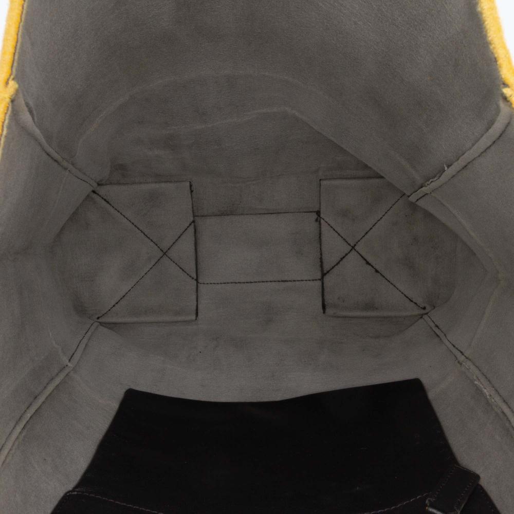 Celine B Celine Orange Light Orange Calf Leather Small Bicolor Suede and skin Vertical Cabas Tote Italy