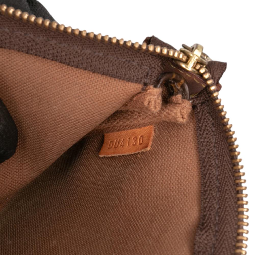 Louis Vuitton AB Louis Vuitton Brown Monogram Canvas Fabric Monogram Mini Pochette Accessoires France