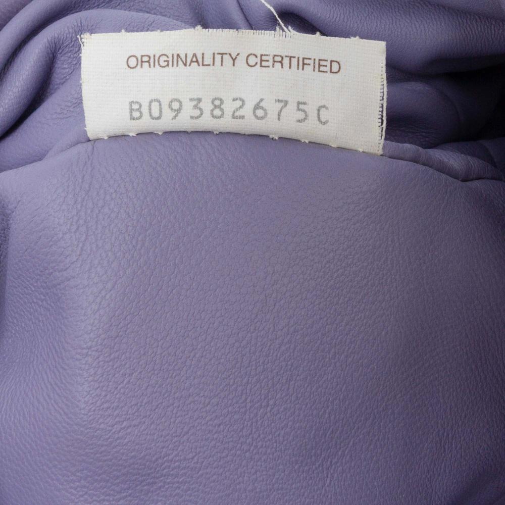 Bottega Veneta B Bottega Veneta Purple Nappa Leather Leather Nappa Intrecciato The Mini Pouch Crossbody Italy