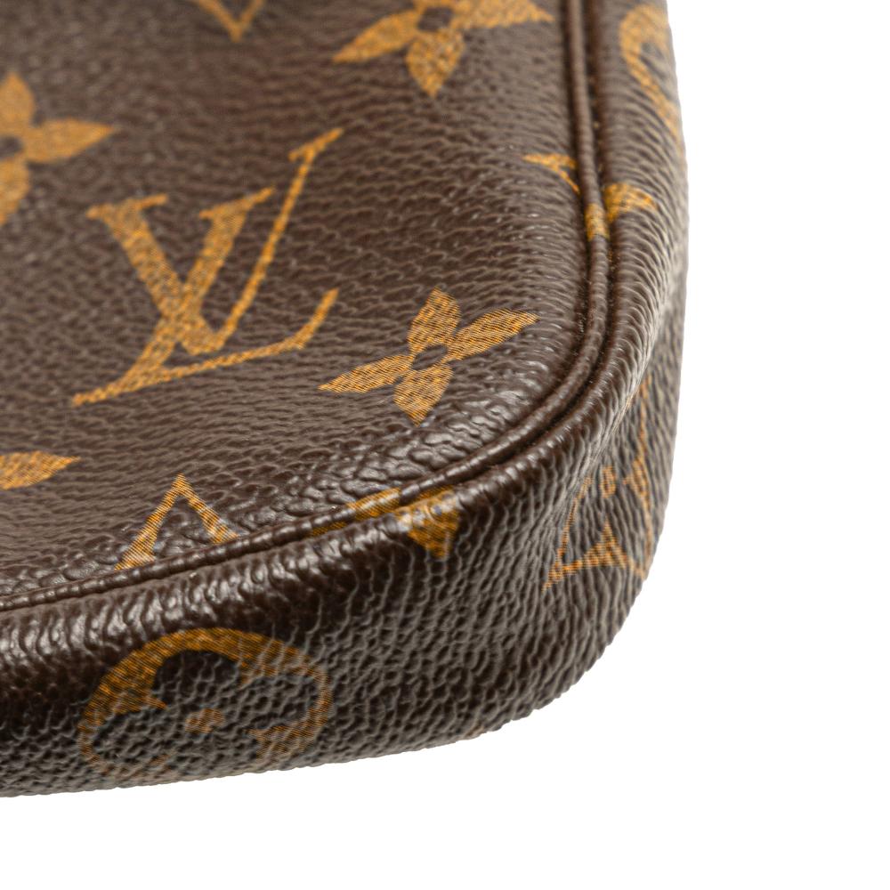Louis Vuitton B Louis Vuitton Brown Monogram Canvas Fabric Monogram Mini Pochette Accessoires France