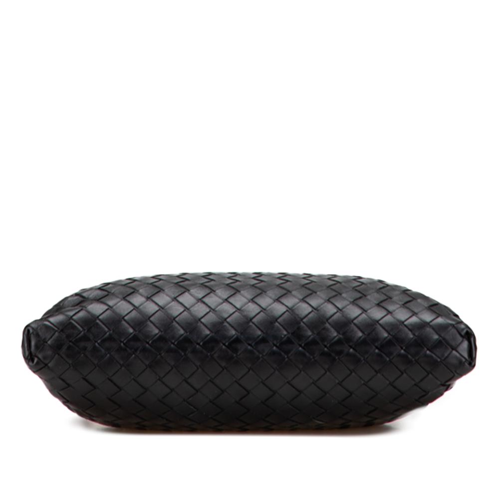 Bottega Veneta B Bottega Veneta Black Nappa Leather Leather Nappa Intrecciato Crossbody Italy