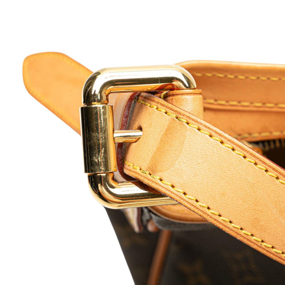 Louis Vuitton B Louis Vuitton Brown Monogram Canvas Fabric Monogram Hudson GM France