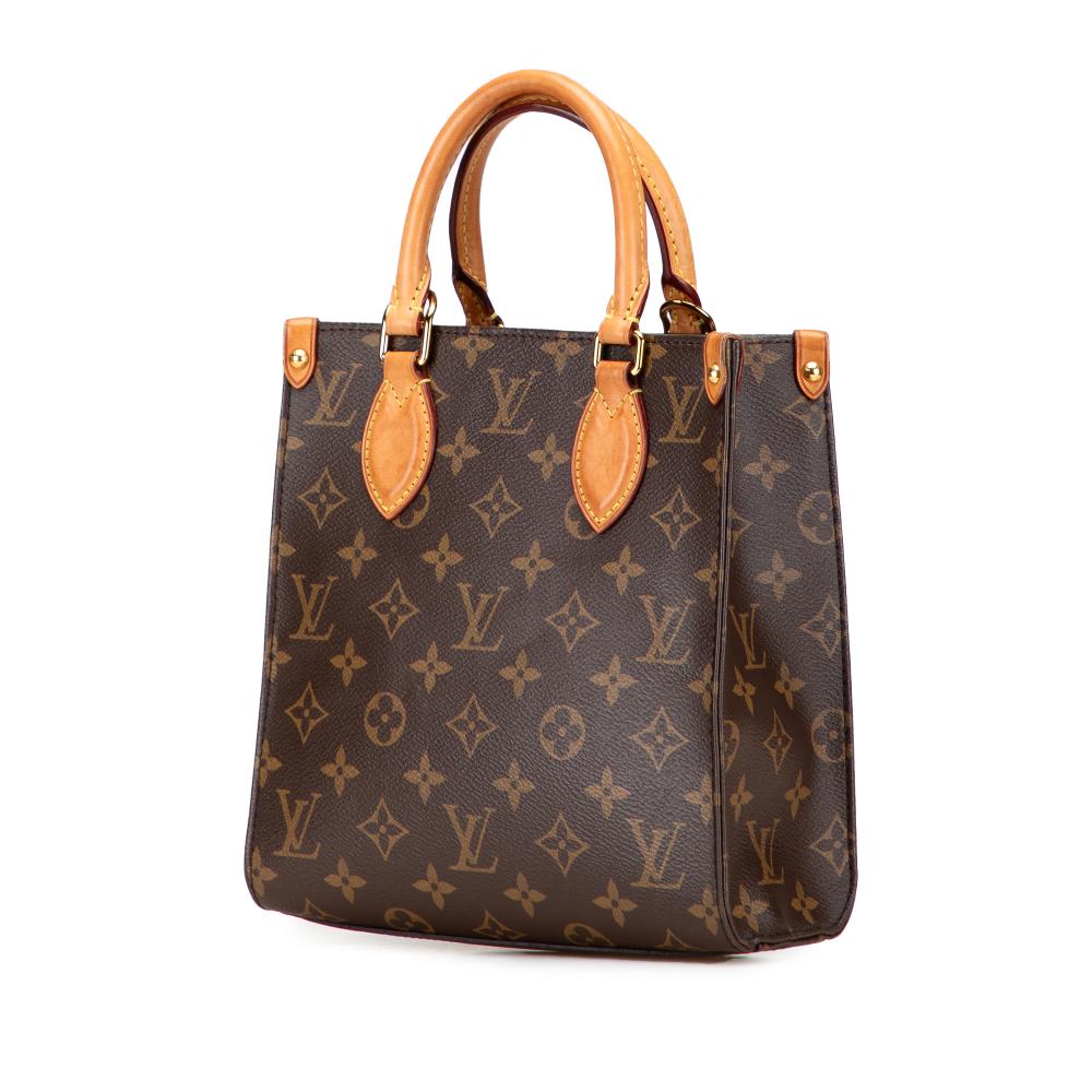 Louis Vuitton B Louis Vuitton Brown Monogram Canvas Fabric Monogram Sac Plat BB France